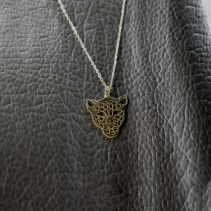 Cheetah gold necklace